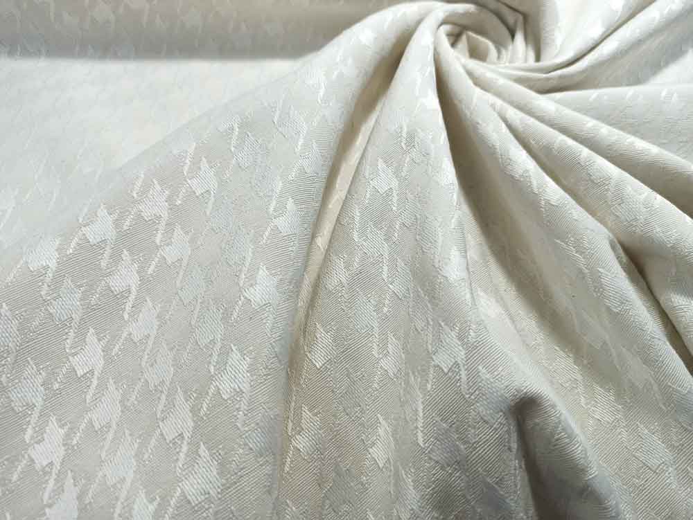 Jacquard pata gallo blanca