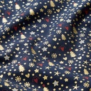 Algodon pinos navidad dorados