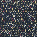 Algodon pinos navidad dorados