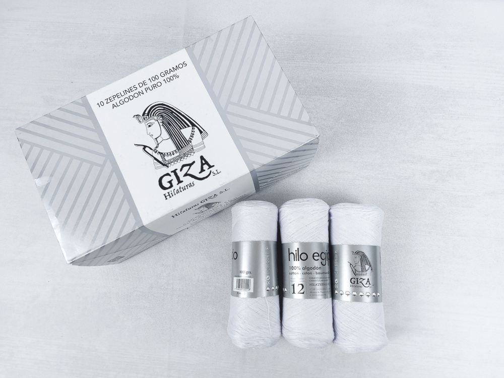 Hilo egipcio nº12 color blanco