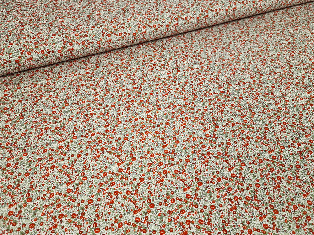 Algodón 100% Liberty rojo