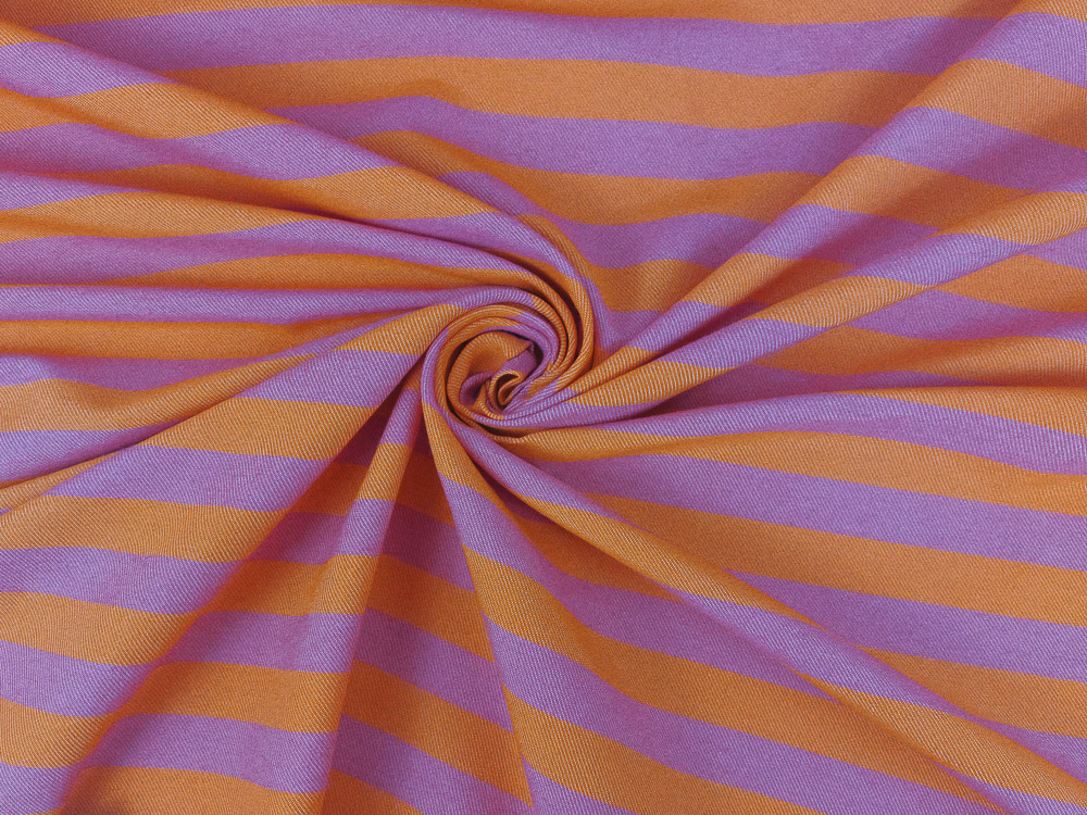 Loneta rayas naranja y rosa