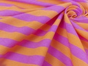 Loneta rayas naranja y rosa