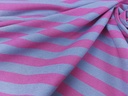 Loneta rayas fucsia y celeste