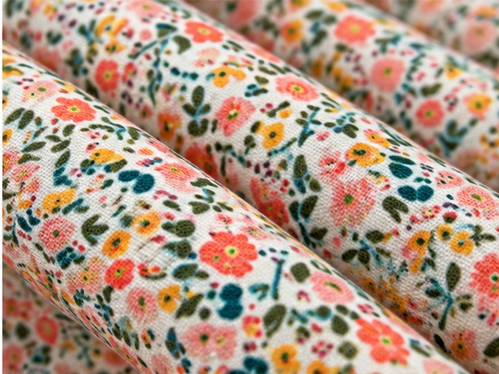 Algodón 100% Fleur liberty Coral