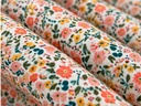 Algodón 100% Fleur liberty Coral