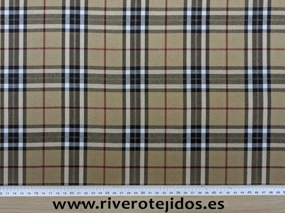 Paño cuadros burberry