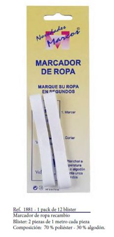 Cinta para marcar ropa
