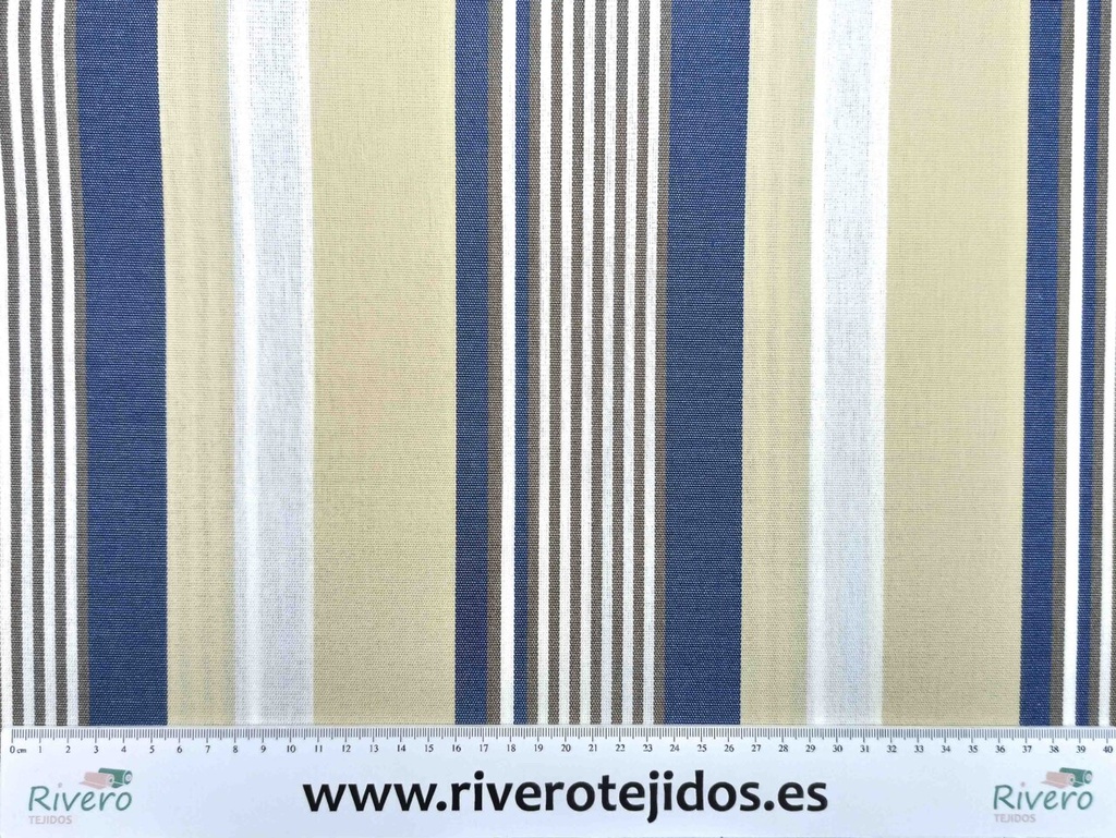 Lona de toldo teflón rayas vaqueras