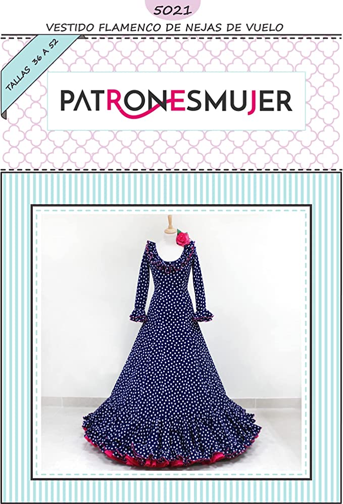 Patrón flamenca. Traje de nejas de vuelo