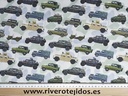 Algodón 100%, coches militares