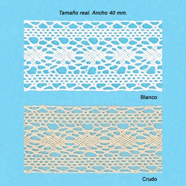 Encaje perlé entredos