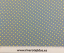 Crespón azul ducado lunar amarillo