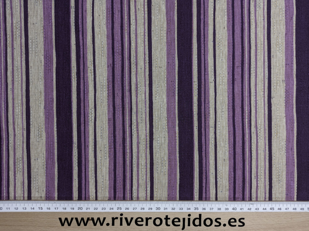 1,20m Jacquard rayas lilas