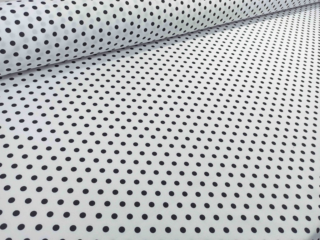 Strech fondo blanco lunar color 6mm