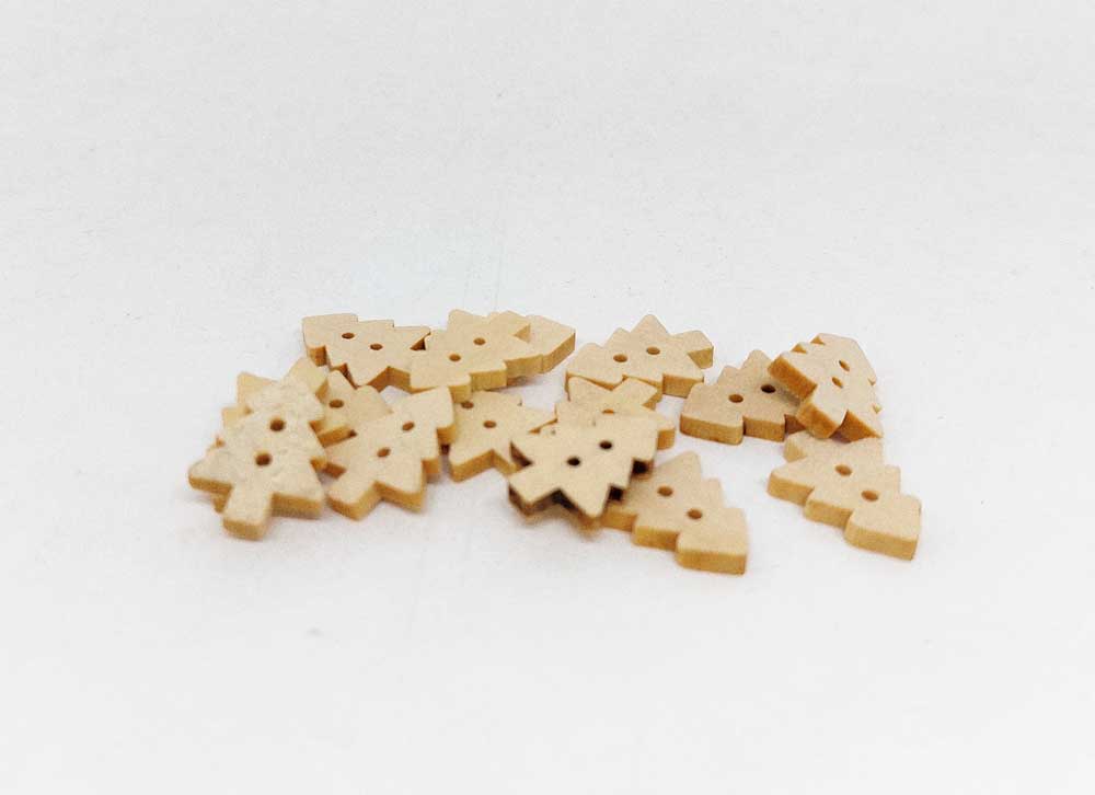 Botón madera árbol