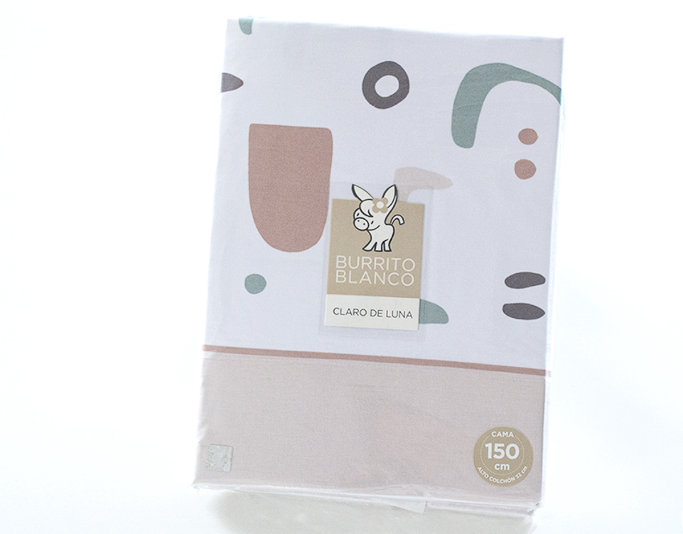 J.Sábana Estampada BURRITO BLANCO Claro de Luna 537-08 arena