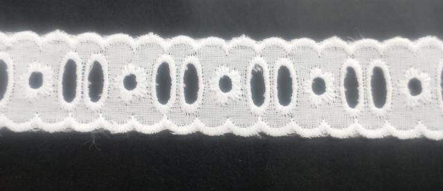 Pasacinta blanco 2,5cm