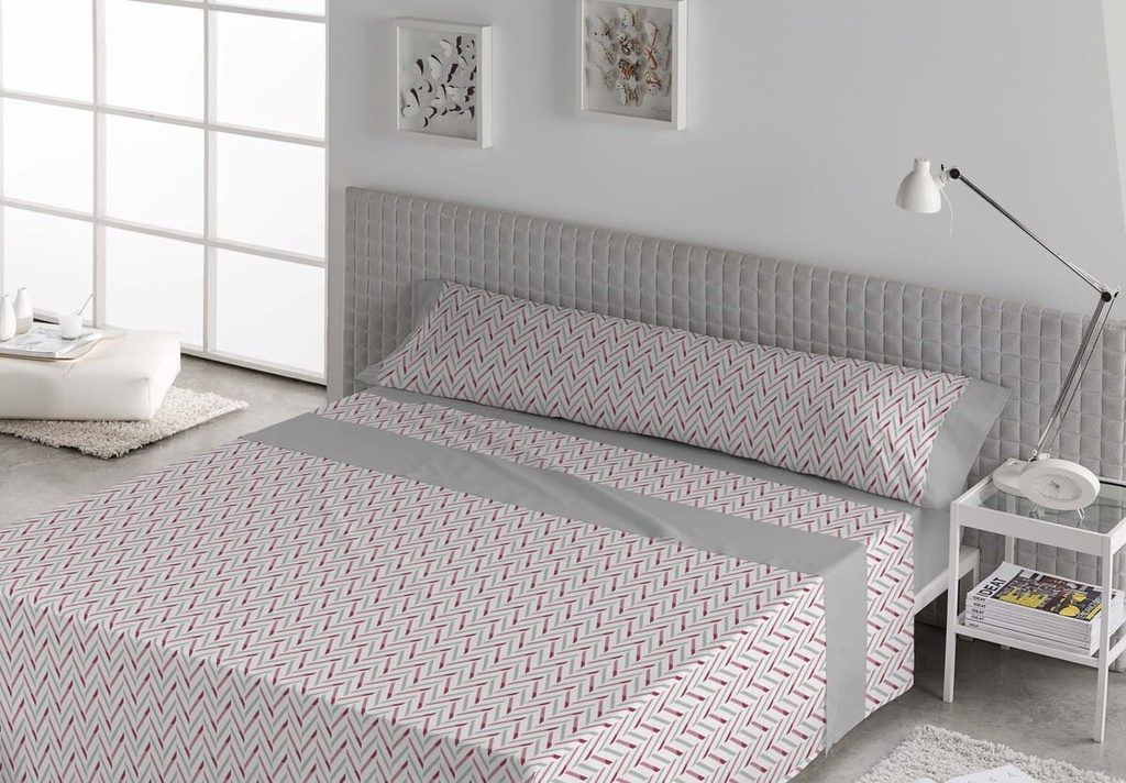 Juego de sábanas KIRPAL gris Karamelo