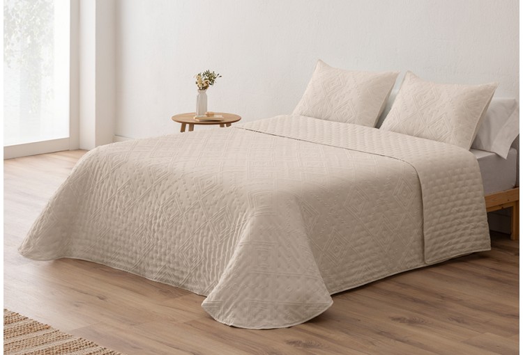 Colcha bouti suave relieve DN MODA reversible Pilar lino