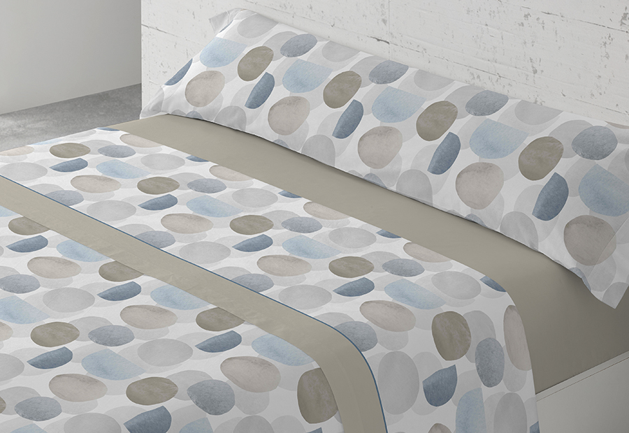 Sábana coralina 180gr estampada PADUANA Índico beige