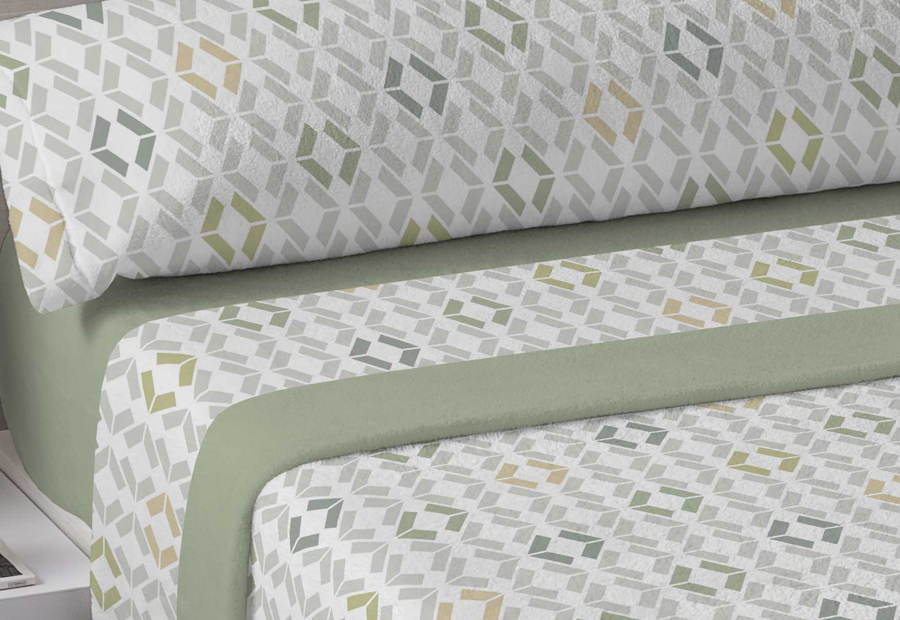 Sábana coralina KARAMELO Nalia verde