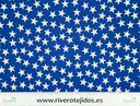 Strech azulina estrellas blancas