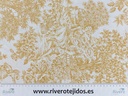 Loneta resinada toile de jouy mostaza
