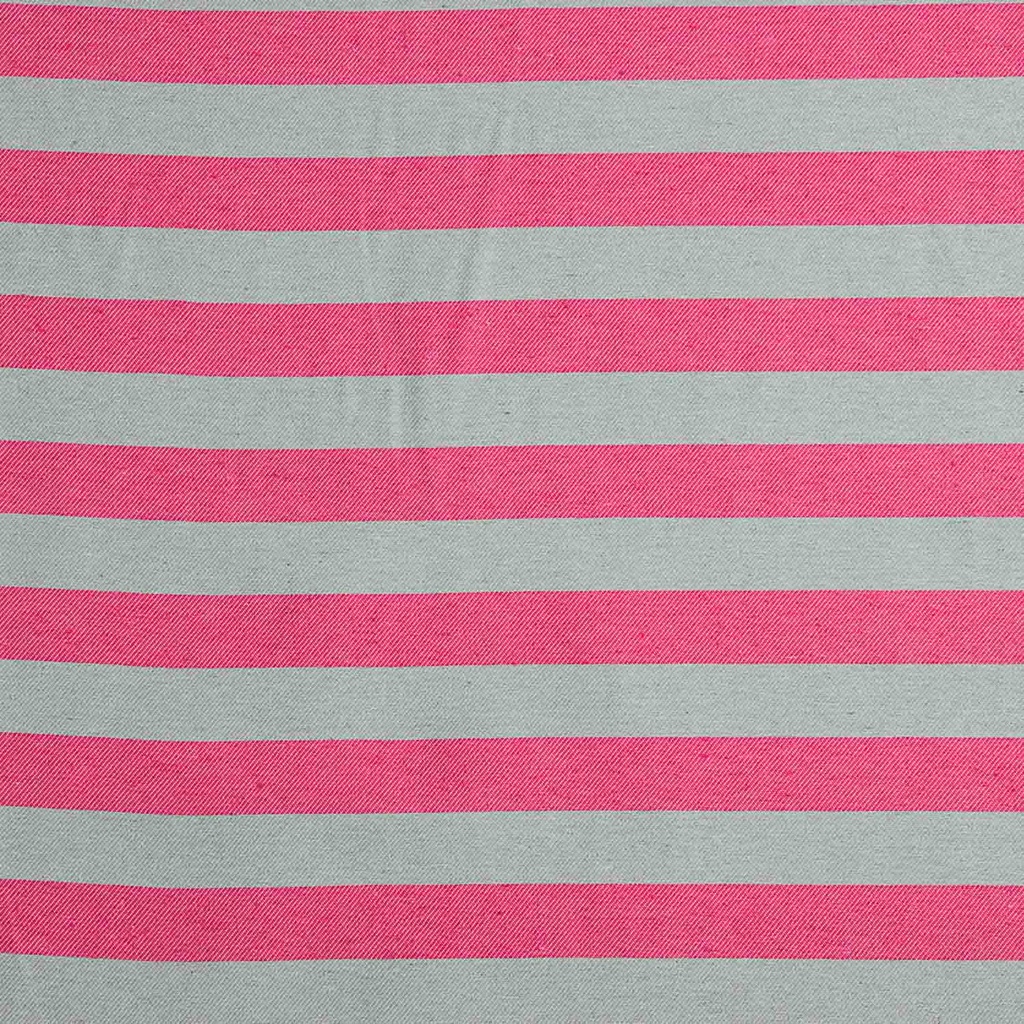 Loneta rayas fucsia y celeste