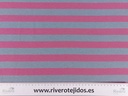 Loneta rayas fucsia y celeste