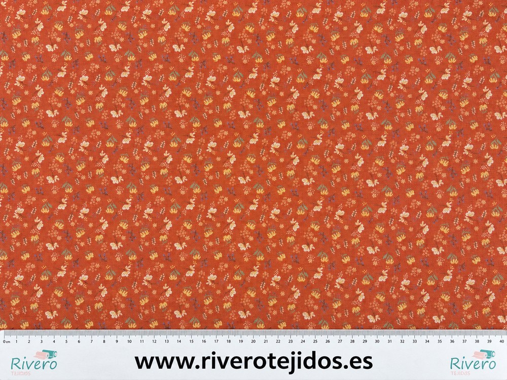 Algodón aspecto lino Euphoria coral