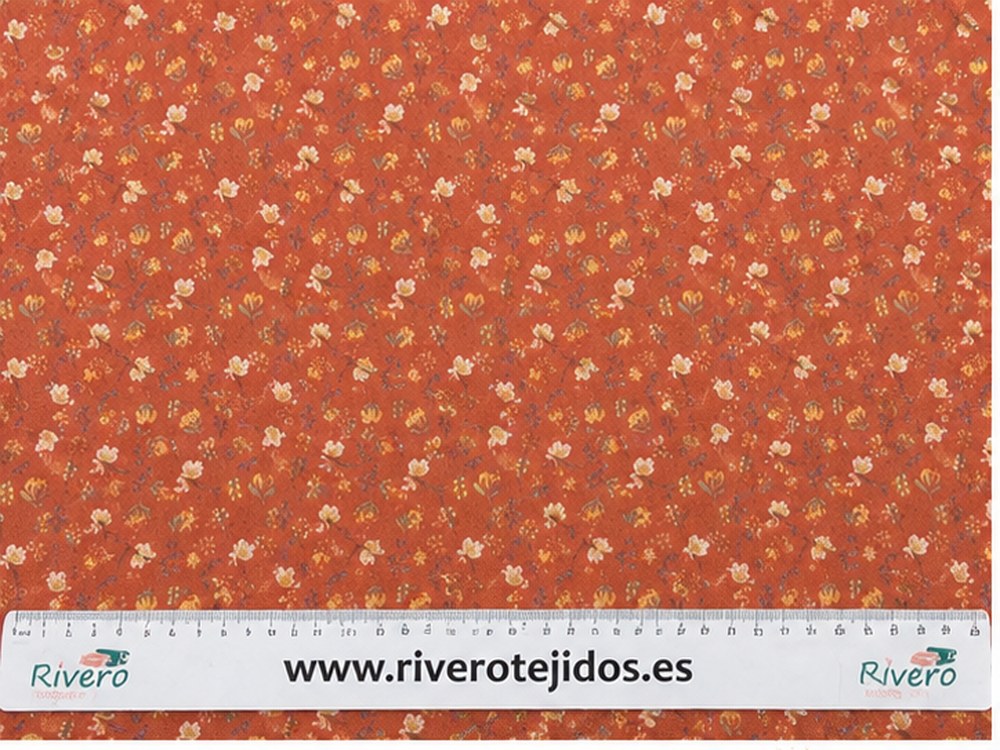 Algodón aspecto lino Euphoria coral