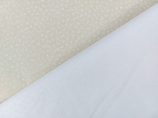 [9.9500] Algodón 100% florecilla blanca