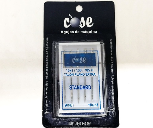[2018060900000] Agujas de coser a máquina, vaquero marca COSE