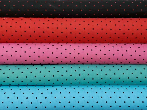 [6.5000] Popelín lunar negro pequeño