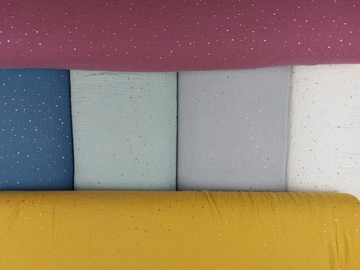 Muselina topos dorados