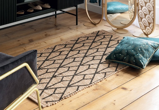 [30.5000] Alfombra Decorativa 70x140 ATMOSPHERA Yute Estampado Geo