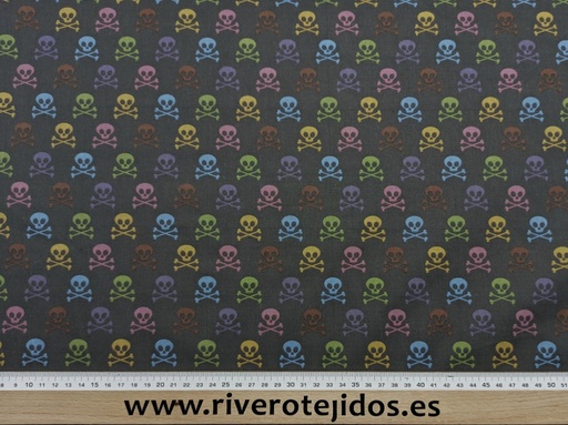 [4.2500] Algodón 100%, calavera colores