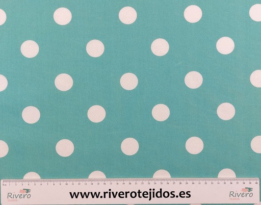 [9.0000] 2m Popelín fondo color lunar blanco 30mm