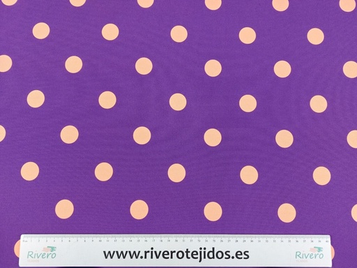 [8.0000] Strech fondo morado lunar color