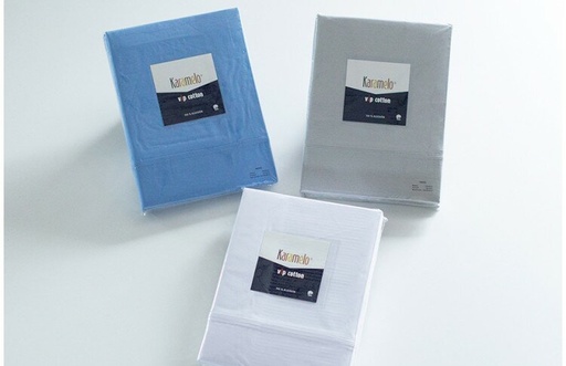 [27.9000] Sábana Karamelo 100% Algodón VIP COTTON COLOR GRIS