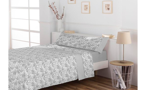 Sábana de franela DARIEN de Don Algodón gris