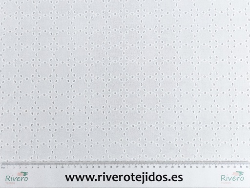 [PERF1007] Perforado blanco dibujo formando círculos