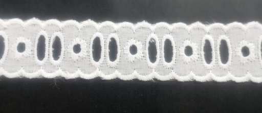 [4BF63-01] Pasacinta blanco 2,5cm