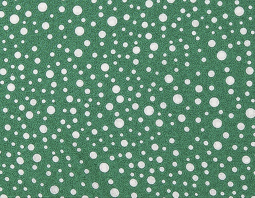 [04105/20-0717] Viscosa verde lunares irregulares blancos