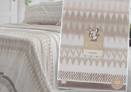 J.Sábana Estampada BURRITO BLANCO Fashion 149-08 taupe