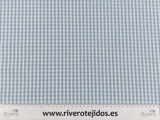 [RESVICELEST] Loneta resinada vichy celeste