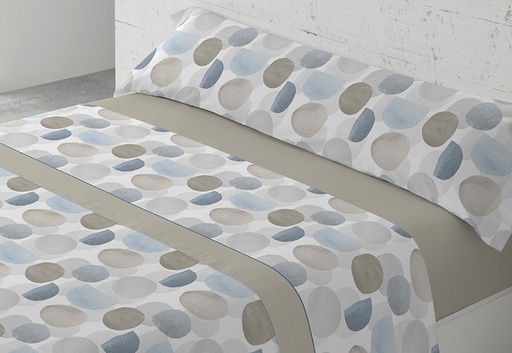 [8447081025584] Sábana coralina 180gr estampada PADUANA Índico beige