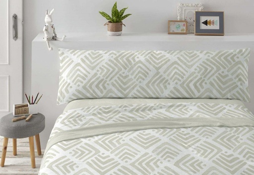 Sábana coralina Burrito blanco 996-04 verde