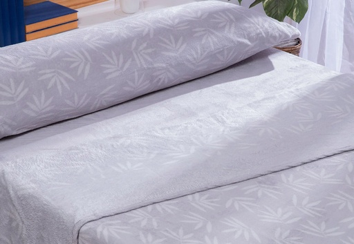 [8435494224645] Sábana invierno coralina Karamelo doble cara Yuma gris